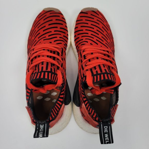 Adidas NMD R2 Primeknit 2017 Men\'s Core Red Black Shoes BB2910 US Size 9
